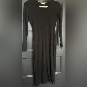 Marine layer size small long sleeve black knit dress.